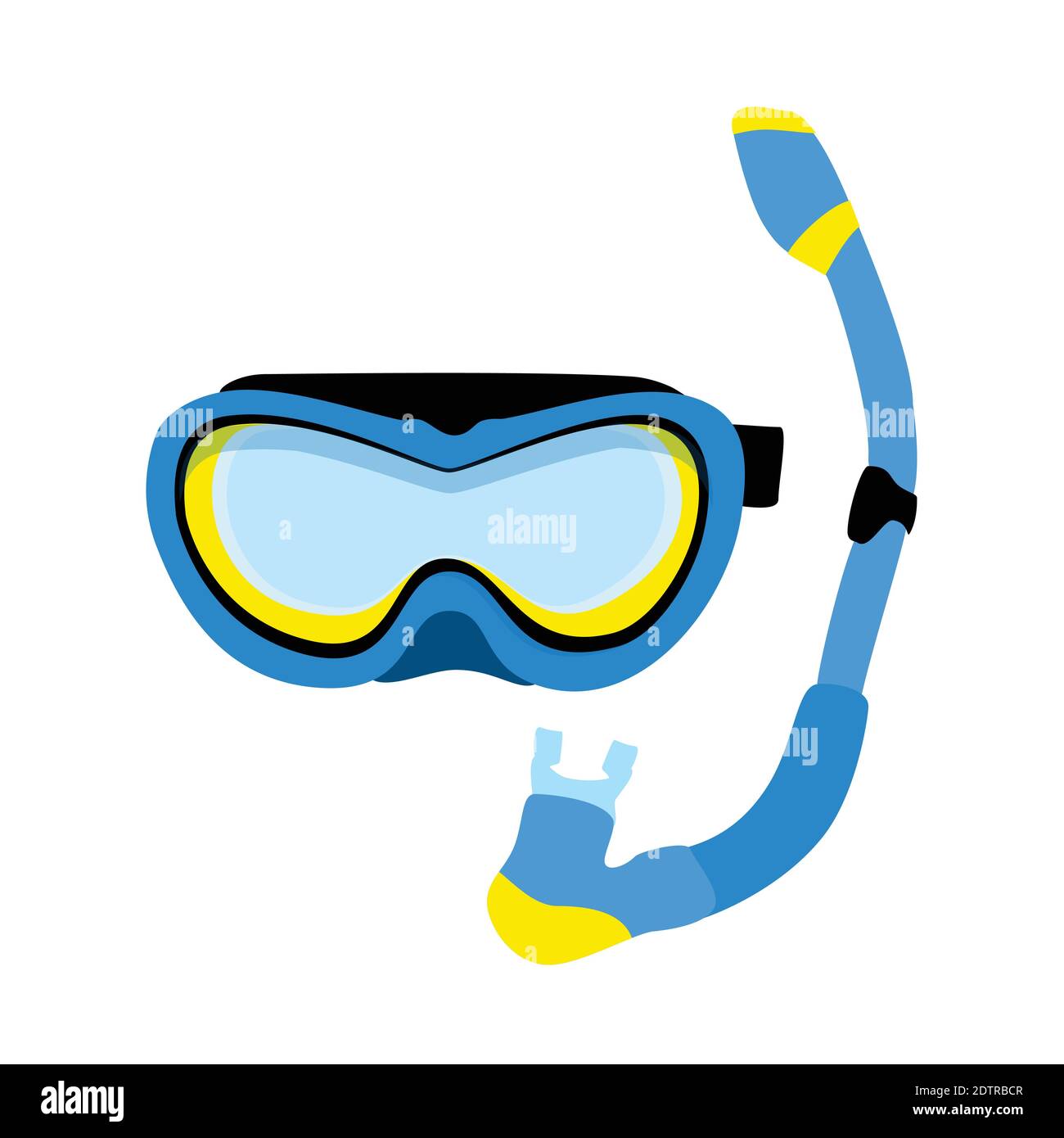 Blue Diving Maks, tube de plongée, équipement de natation, plongée en apnée  Image Vectorielle Stock - Alamy