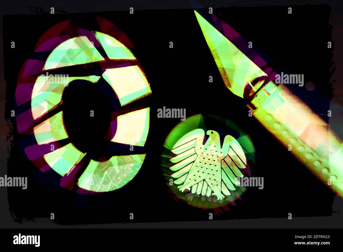 Augmentation de la dette nationale allemande, image symbolique Banque D'Images