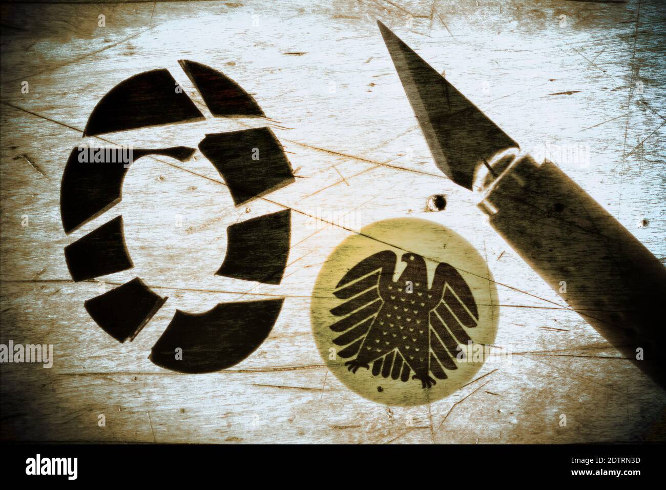 Augmentation de la dette nationale allemande, image symbolique Banque D'Images