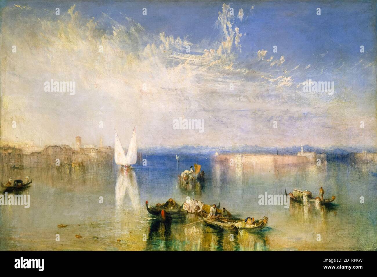 JMW Turner, le Campo Santo, Venise, peinture de paysage, 1842 Banque D'Images