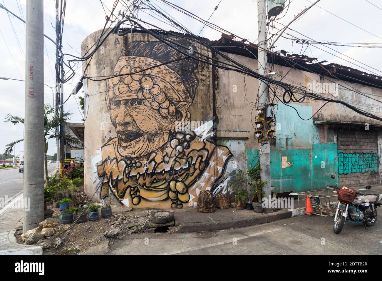 Fresque de rue à Iloilo City, Philippines Banque D'Images