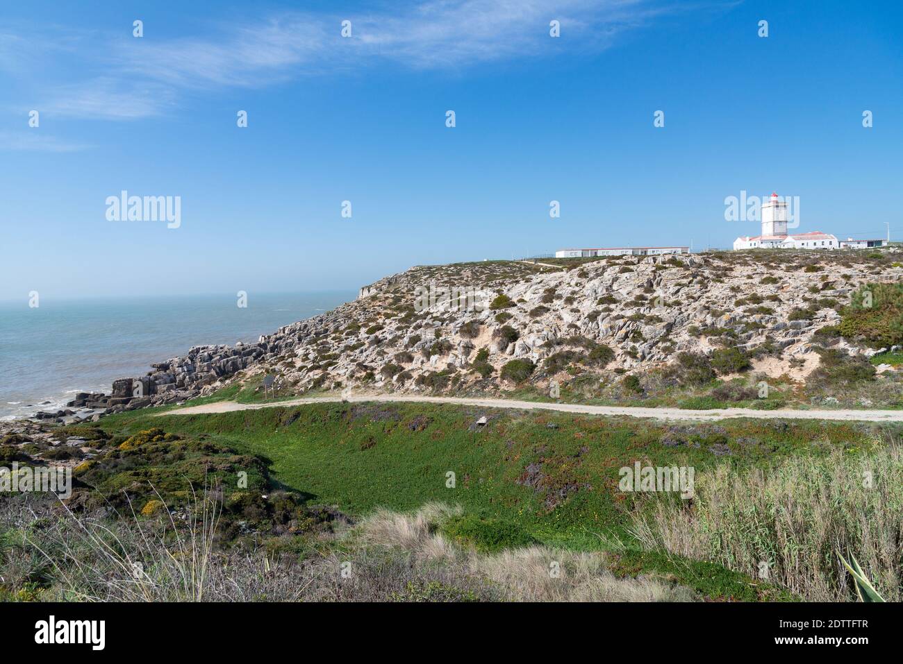 Peniche, Portugal : promontoire de Cabo Carvoeiro Banque D'Images