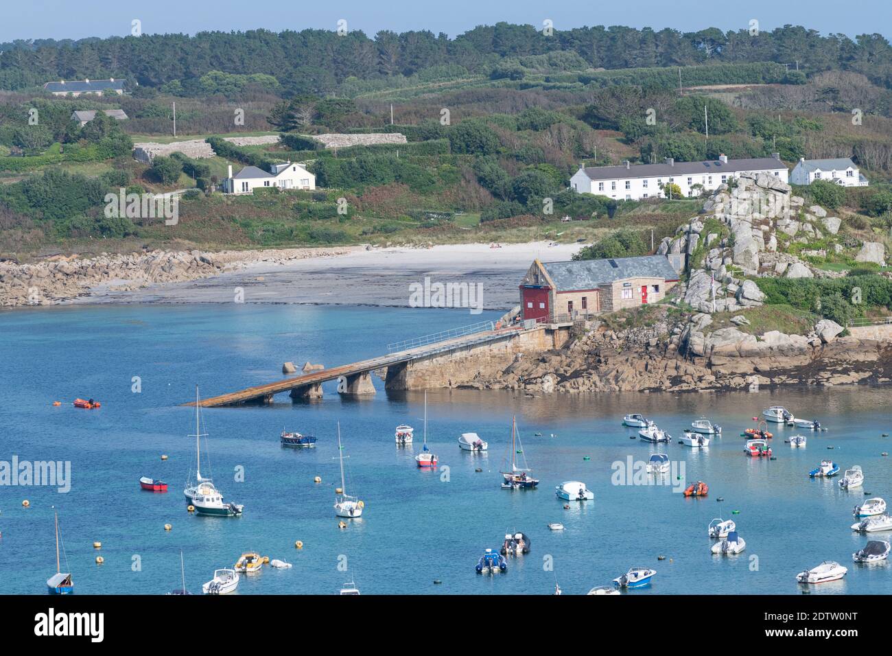 Bateau de la vie St Marys sur les îles Scilly Banque D'Images
