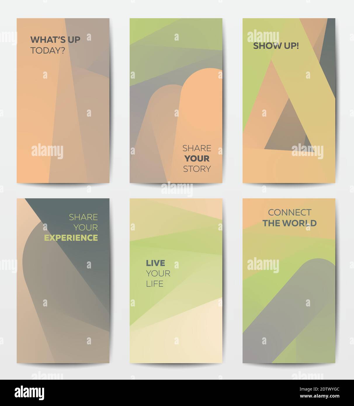 Modèle tendance d'histoires de réseaux sociaux pour Instagram Illustration de Vecteur