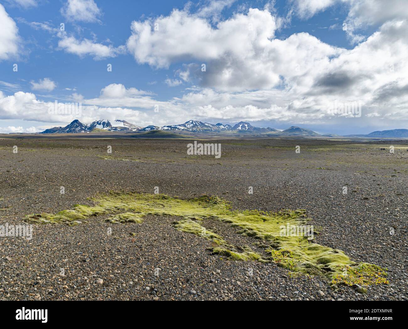Paysage dans les hauts plateaux de l'Islande, le Kerlingarfjoell. Europe, Europe du Nord, Islande, août Banque D'Images