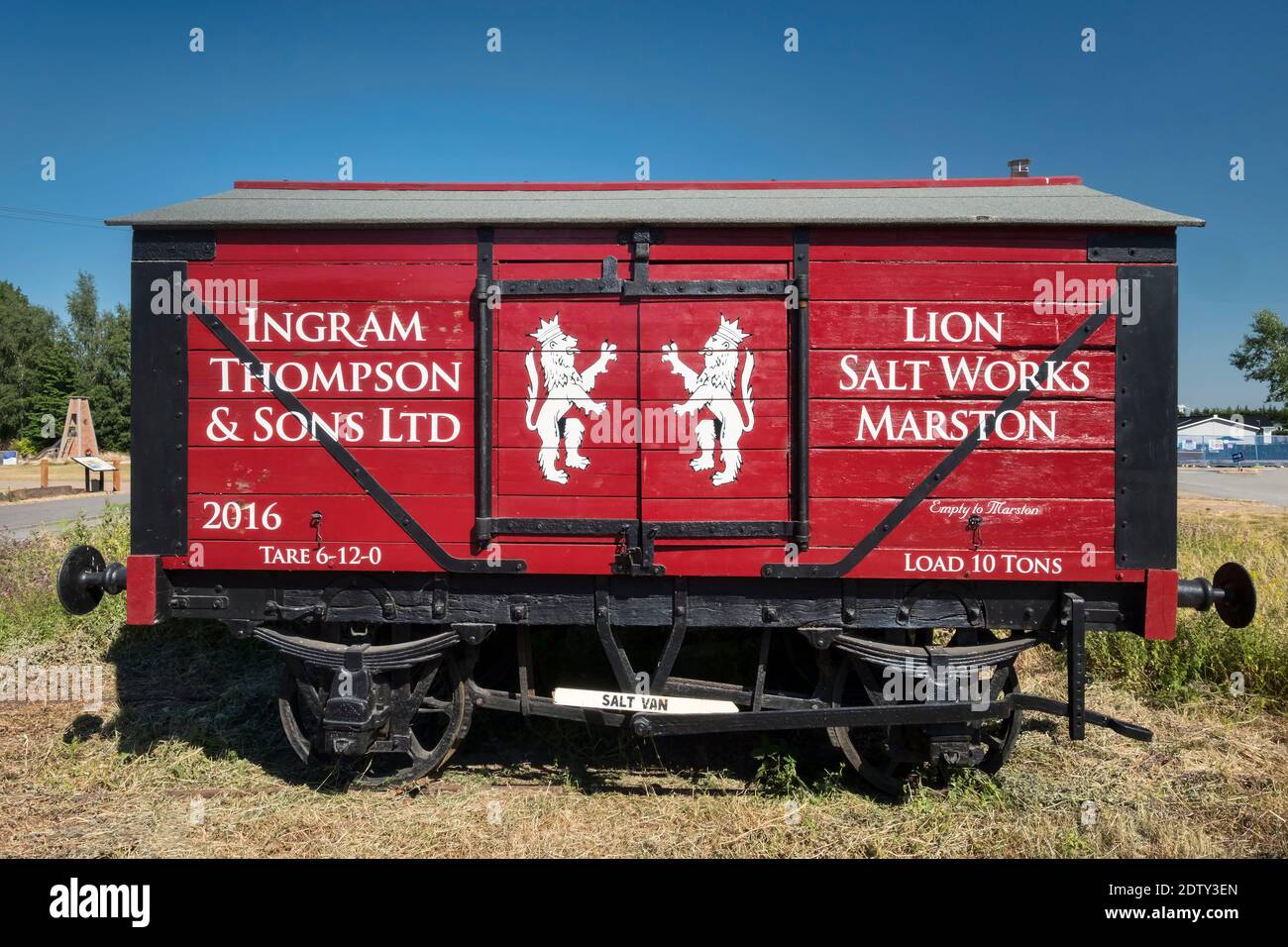 Ancien Salt Van, Lion Salt Works Museum, Northwich, Cheshire, Angleterre, Royaume-Uni Banque D'Images