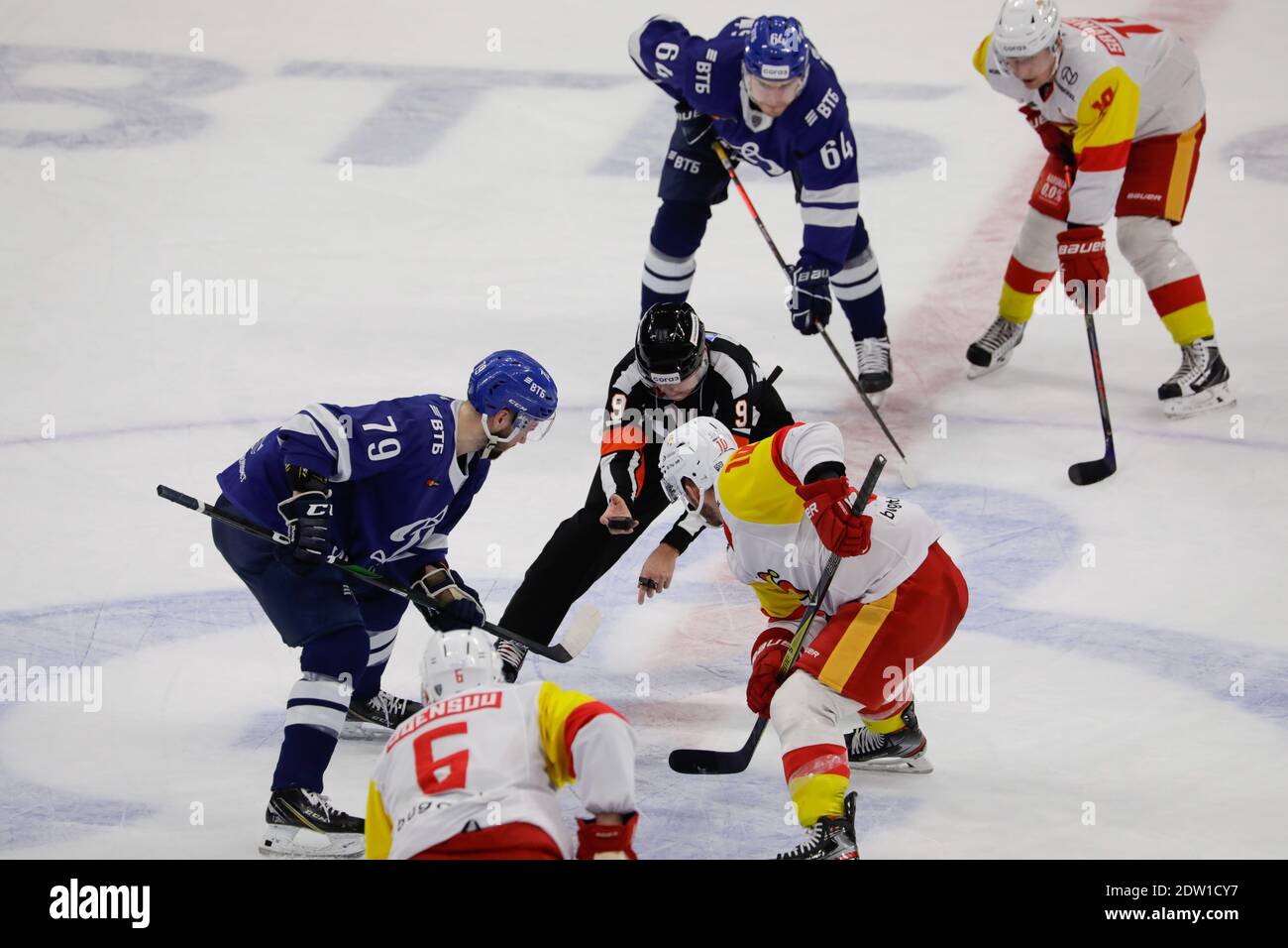 2020 décembre 22 - Moscou, Russie - KHL Hockey sur glace - Dynamo Moscou vs Jokerit Helsinki. Banque D'Images