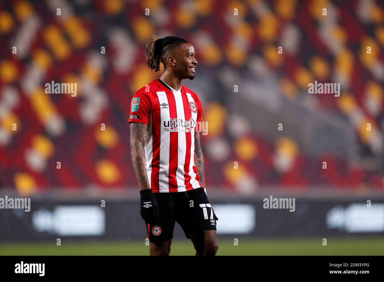 Brentford Community Stadium, Londres, Royaume-Uni. 22 décembre 2020. Coupe de football de l'Angleterre football, Carabao Cup, Brentford FC contre Newcastle United; Ivan Toney de Brentford Credit: Action plus Sports/Alay Live News Banque D'Images