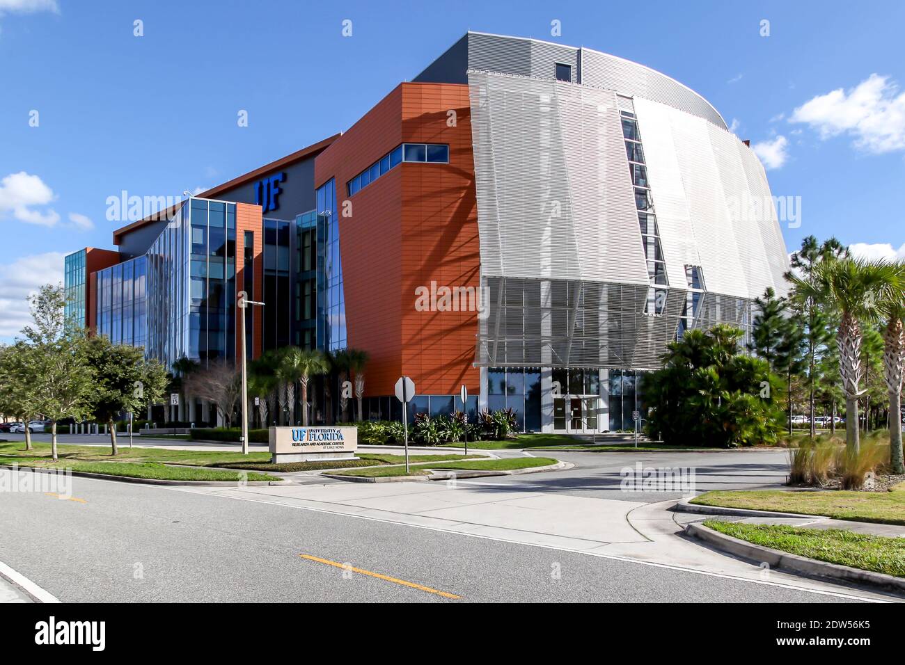 UF Academic Center Building au Lake Nona Campus à Orlando, Floride, États-Unis. Banque D'Images