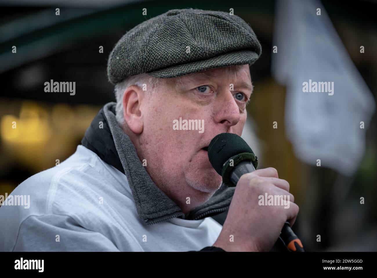 Coronavirus : manifestation anti-verrouillage de « la fête de Noël de la fête de Noël » à Speakers » Corner, Hyde Park, Londres, Royaume-Uni. Banque D'Images