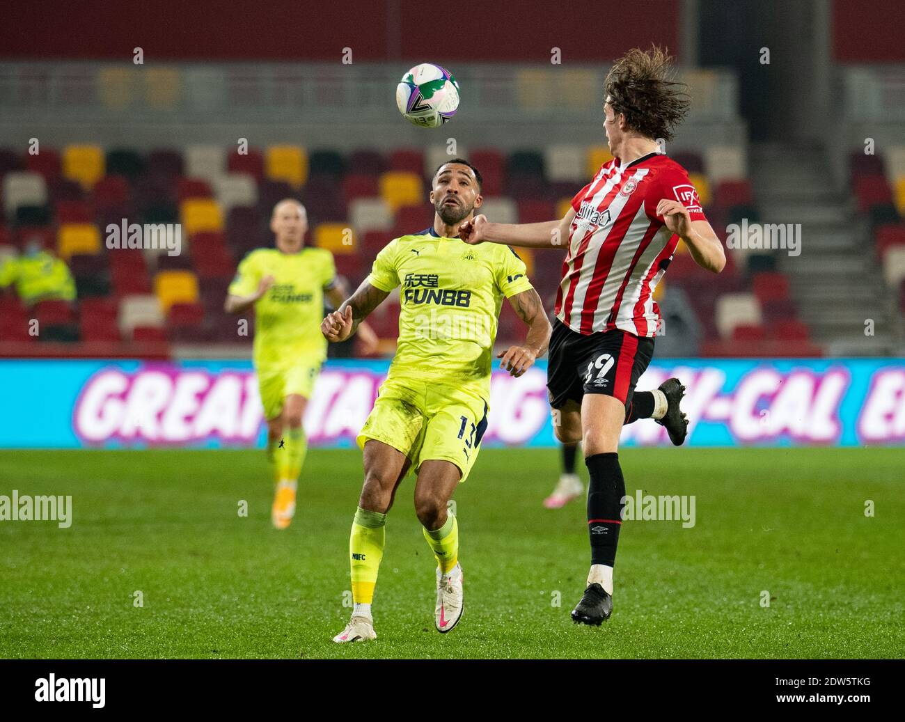 Brentford, Royaume-Uni. 22 décembre 2020. Newcastle United Callum Wilson lors du match final de la coupe Carabao entre Brentford et Newcastle United au stade communautaire Brentford, Brentford, Angleterre, le 22 décembre 2020. Photo par Andrew Aleksiejczuk/Prime Media Images. Crédit : Prime Media Images/Alamy Live News Banque D'Images