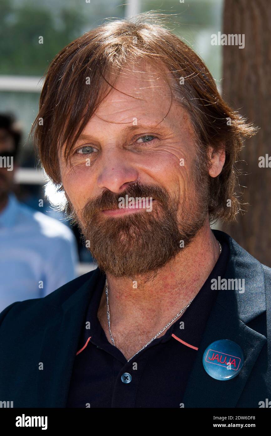 Viggo Mortensen à un photocall pour le film 'Jauja' dans le cadre du 67ème Festival International du film de Cannes, au Palais des Festivals de Cannes, dans le sud de la France, le 18 mai 2014. Photo de Nicolas Genin/ABACAPRESS.COM Banque D'Images