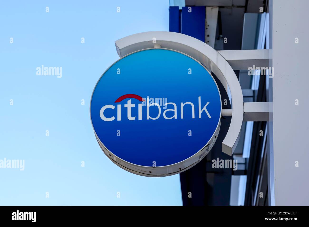CITI Bank signe à l'une des succursales de Washington D.C. aux États-Unis. Banque D'Images