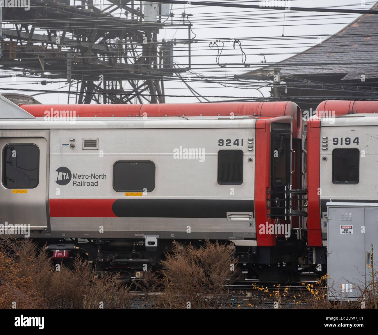 Metro North Railroad vu dans le New Jersey aux États-Unis Banque D'Images