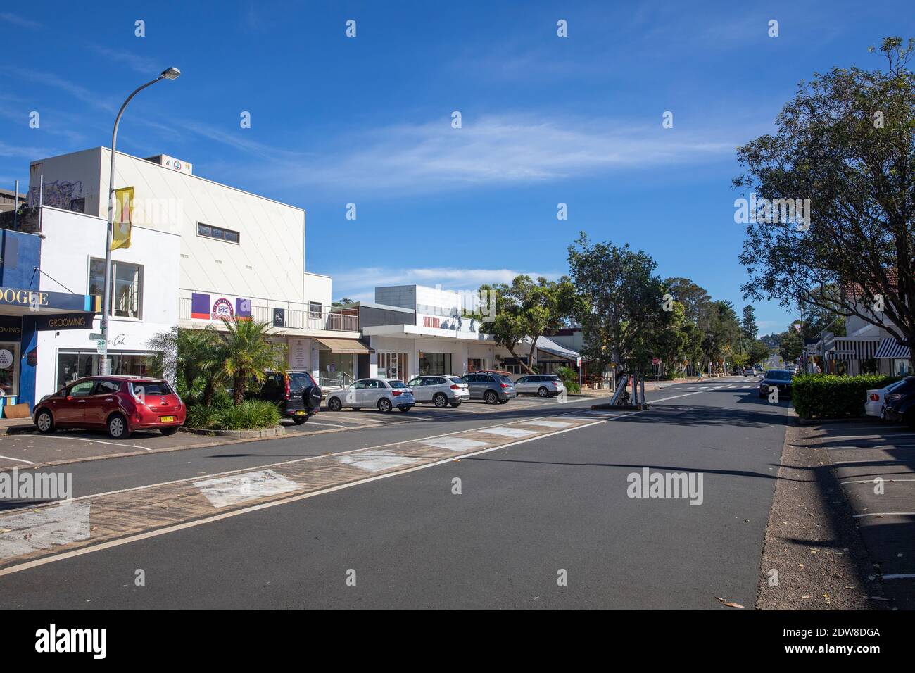 Sydney, Australie. Mercredi 23 décembre 2020. Le gouvernement de Nouvelle-Galles du Sud maintient les plages du nord de Sydney en isolement après l'épidémie de COVID 19 à Avalon Beach. Les rues photographiées d'Avalon sont presque désertes. Credit martin.berry@alamy Live news. Credit: martin Berry/Alay Live News Banque D'Images