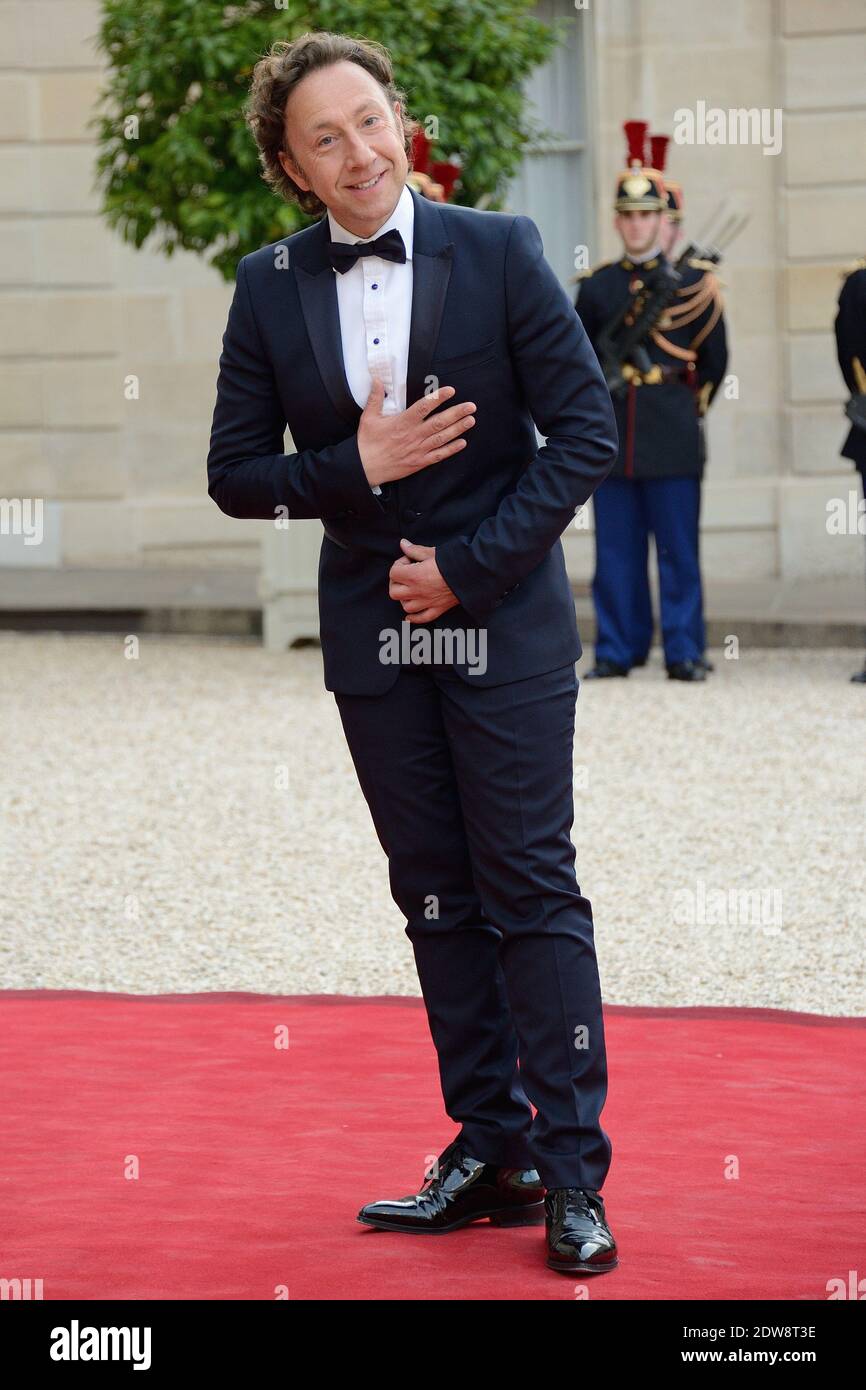 Stephane Bern assiste au banquet d'Etat donné en l'honneur de sa Majesté la Reine Elizabeth II par le Président français François Hollande au Palais de l'Elysée, dans le cadre des cérémonies officielles à l'occasion du 70e anniversaire de la libération, le 6 juin 2014, à Paris, en France. Photo de Nicolas Briquet/ABACAPRESS.COM Banque D'Images