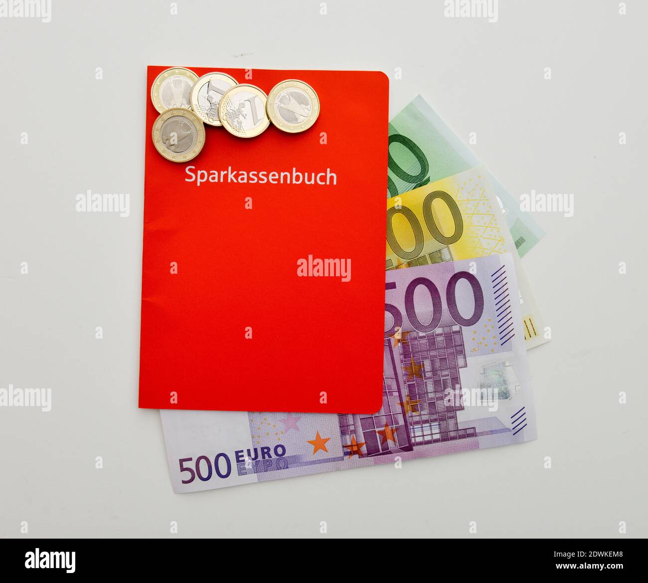 Sparbuch Euroscheine Banque D'Images