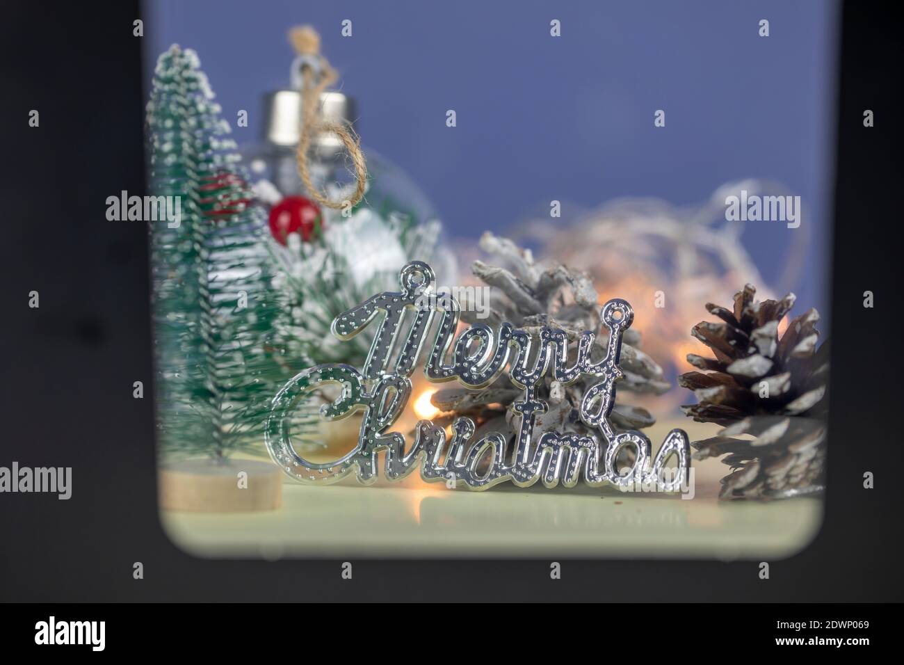 Bonne année, décorations de Noël Banque D'Images