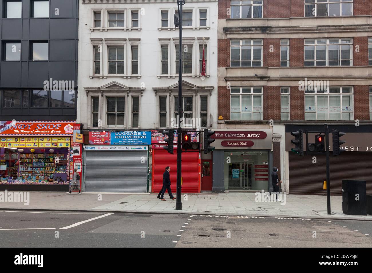 Une Oxford Street déserte, Londres, pendant les réctions du coronavirus Banque D'Images