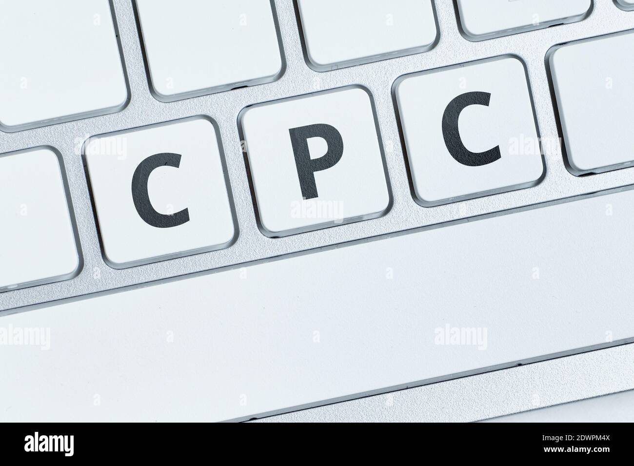 CPC coût par modèle de publicité de clic appliqué dans l'Internet. Banque D'Images