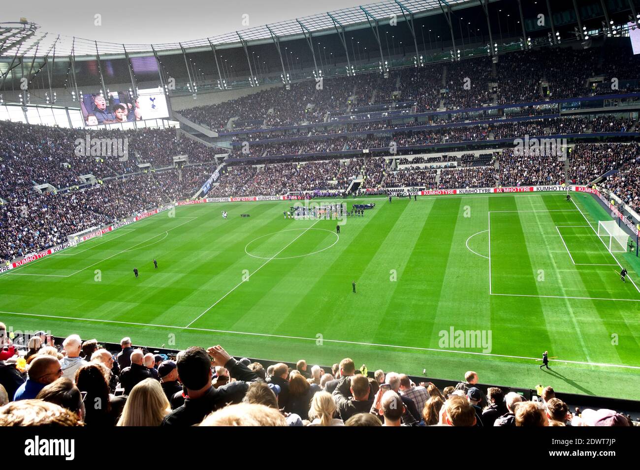 Tottenham Hotspur , Stade White Hart Lane, Londres, Angleterre. Banque D'Images