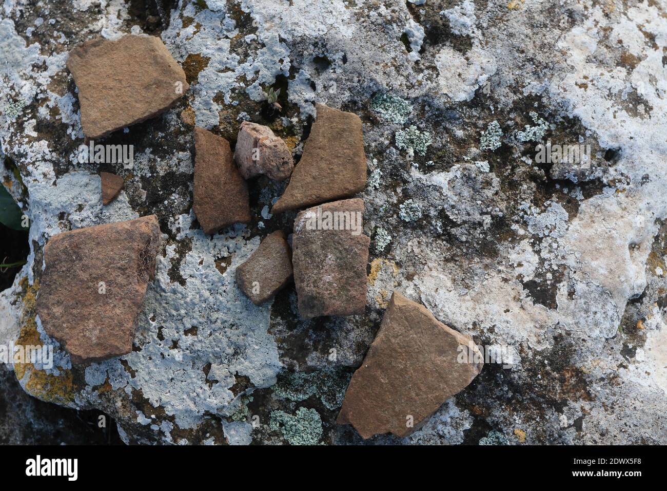 Barcelone, Catalogne, Espagne. 23 décembre 2020. 23 décembre 2020 (Pizarra, Malaga) l'équipe d'archéologues dirigée par le docteur en histoire médiévale de l'Université de Malaga Virgilio Martinez-nez Enamorado effectue une excavation à Castillejos de Quintana à Pizarra depuis deux mois. Crédit : ZUMA Press, Inc./Alay Live News Banque D'Images