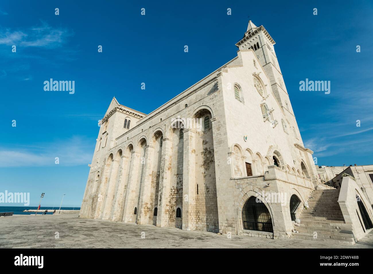 Trani Cathédrale (Cattedrale di San Nicola Pellegrino). Trani, Puglia (Pouilles), Italie Banque D'Images