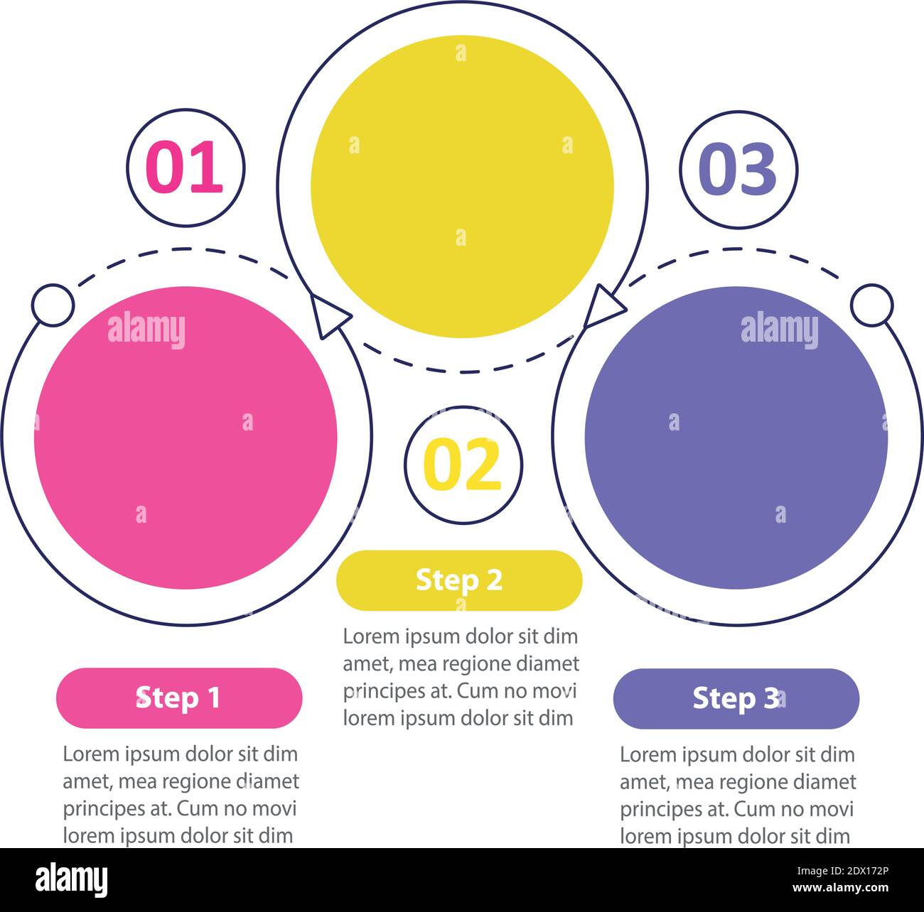 Modèle d'infographie de graphique vectoriel créatif Illustration de Vecteur