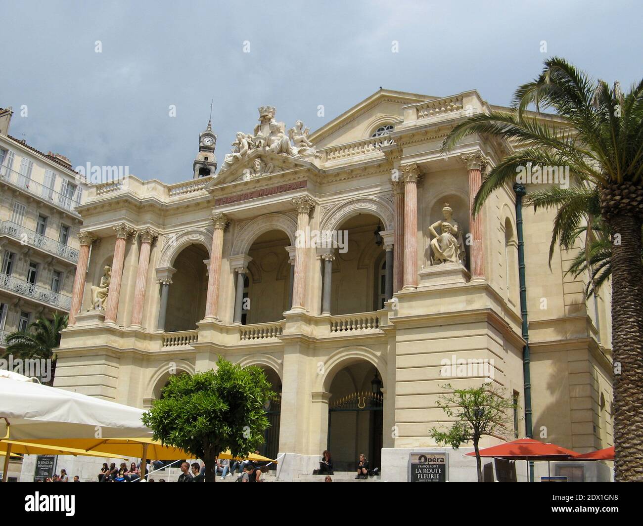 L'Opéra de Toulon inaugure 1862 la deuxième plus grande maison de France Sur la place centrale Toulon Sud de la France Banque D'Images
