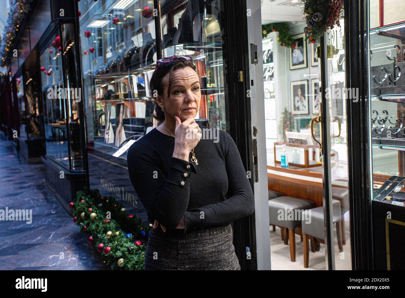 Grande-Bretagne /Londres /Susannah Lovis Jewelers Burlington Arcade à Londres le 23 décembre 2020. Banque D'Images