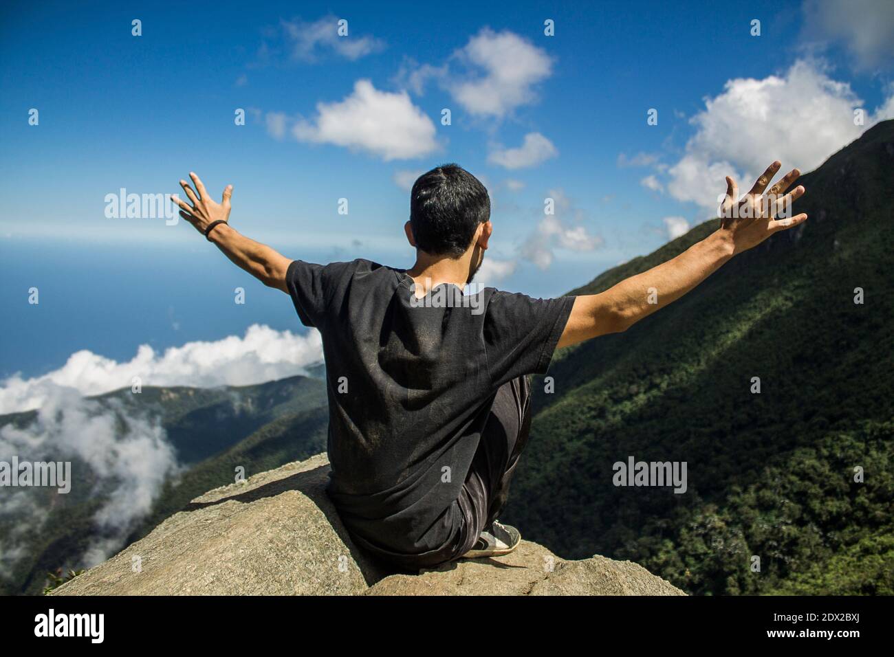 Sentiment de liberté dans des endroits merveilleux, Avila, Caracas, Venezuela Banque D'Images