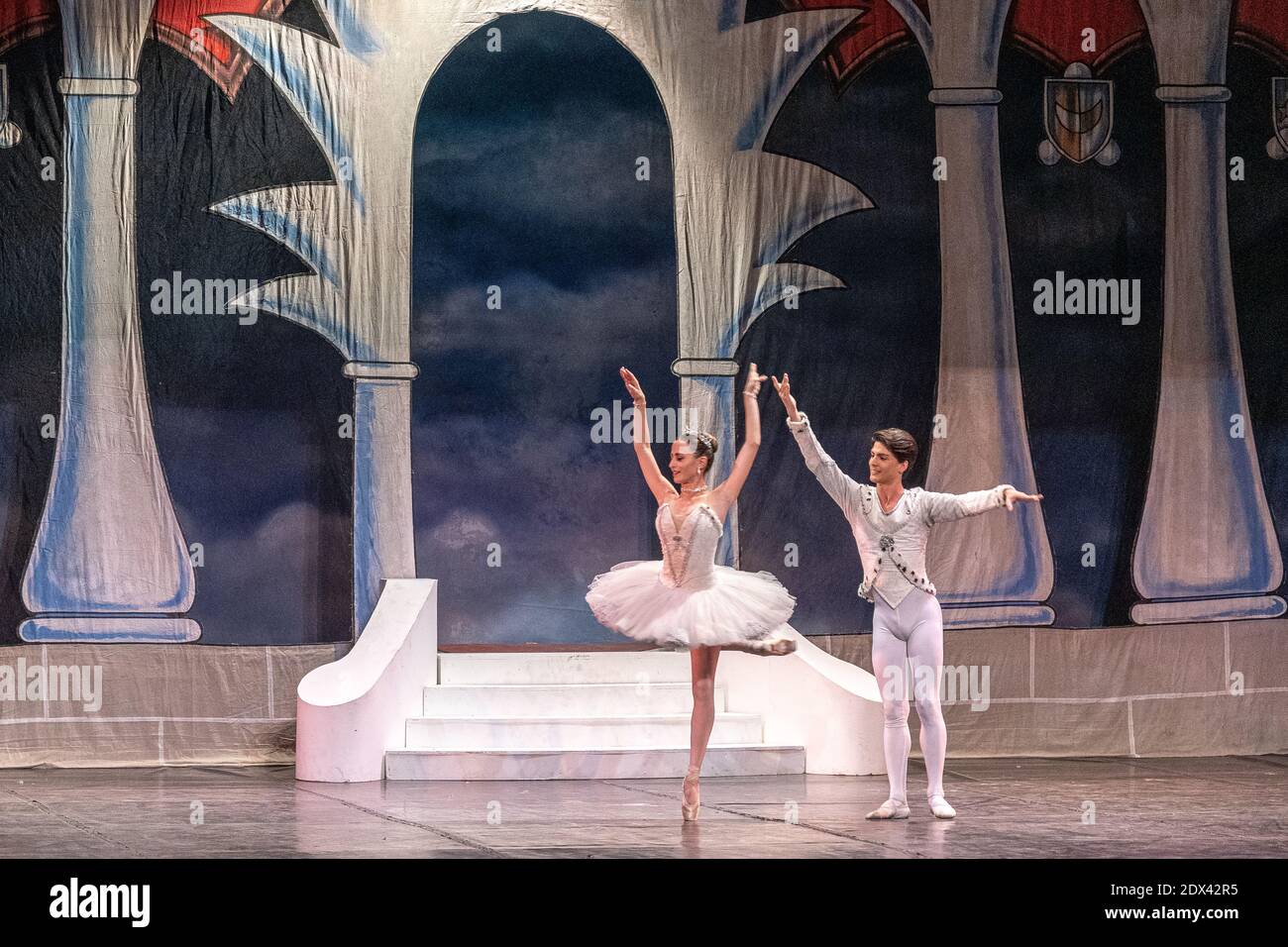 Le Ballet national cubain interprète Cendrillon, Santa Clara, Cuba Banque D'Images