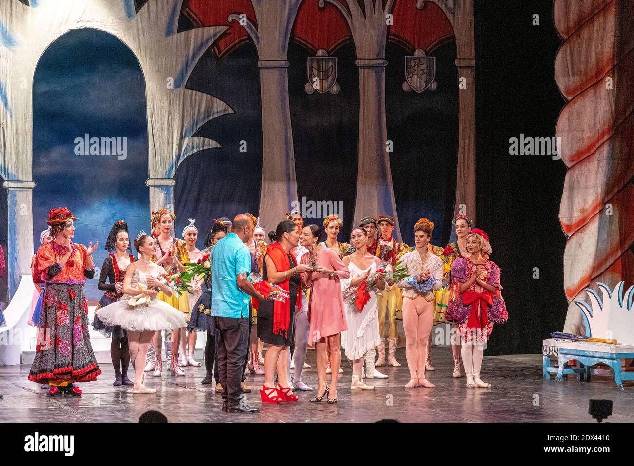 Le Ballet national cubain interprète Cendrillon, Santa Clara, Cuba Banque D'Images