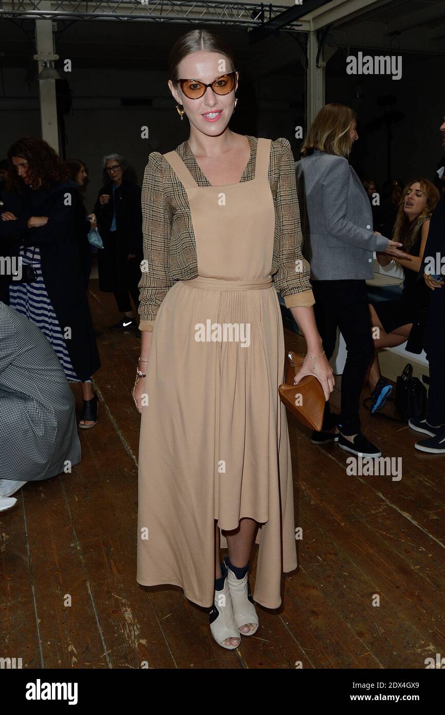 Ksenia Sobchak participe au défilé de haute-Couture automne-hiver 2014/2015 de la Maison Martin Margiela, à Paris, en France, le 9 juillet 2014. Photo de Nicolas Briquet/ABACAPRESS.COM Banque D'Images