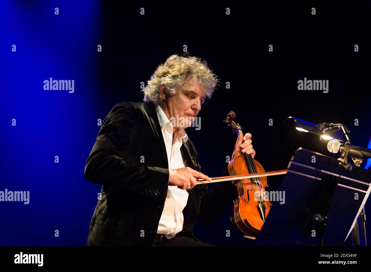 Richard Galliano, Bielli Lagrene et Didier Lockwood se sont produits en concert au Montreux Jazz Festival, Suisse, le 18 juillet 2014. Photo de Loona/ABACAPRESS.COM Banque D'Images