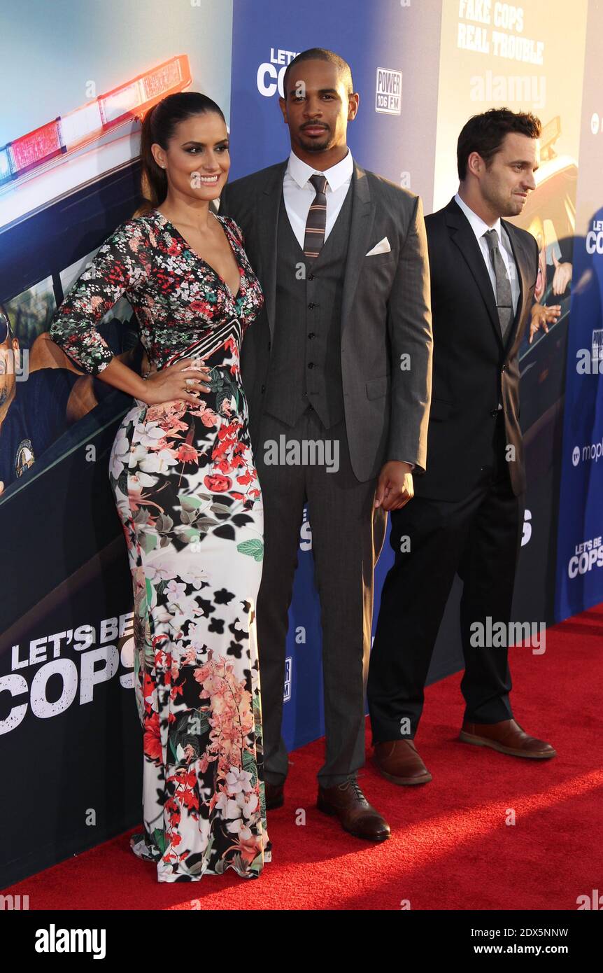 Damon Wayans Jr Samara Saraiva Samara Saraiva, Damon Wayans Jr., XXème siècle avant-première de Fox film  pour let's be flics au Cinerama Dome à Hollywood, Los Angeles, CA,  Etats-Unis, 7 août 2014. (Photo : Samara Saraiva, Damon