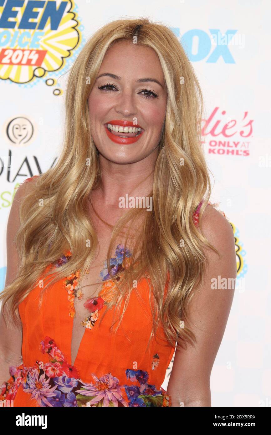 Cat Deeley, The FOX Teen Choice Awards 2014 arrivées (set A) au Shrine Auditorium de Los Angeles, CA, États-Unis. 10 août 2014. (Photo : Cat Deeley) photo de Baxter/ABACAPRESS.COM Banque D'Images