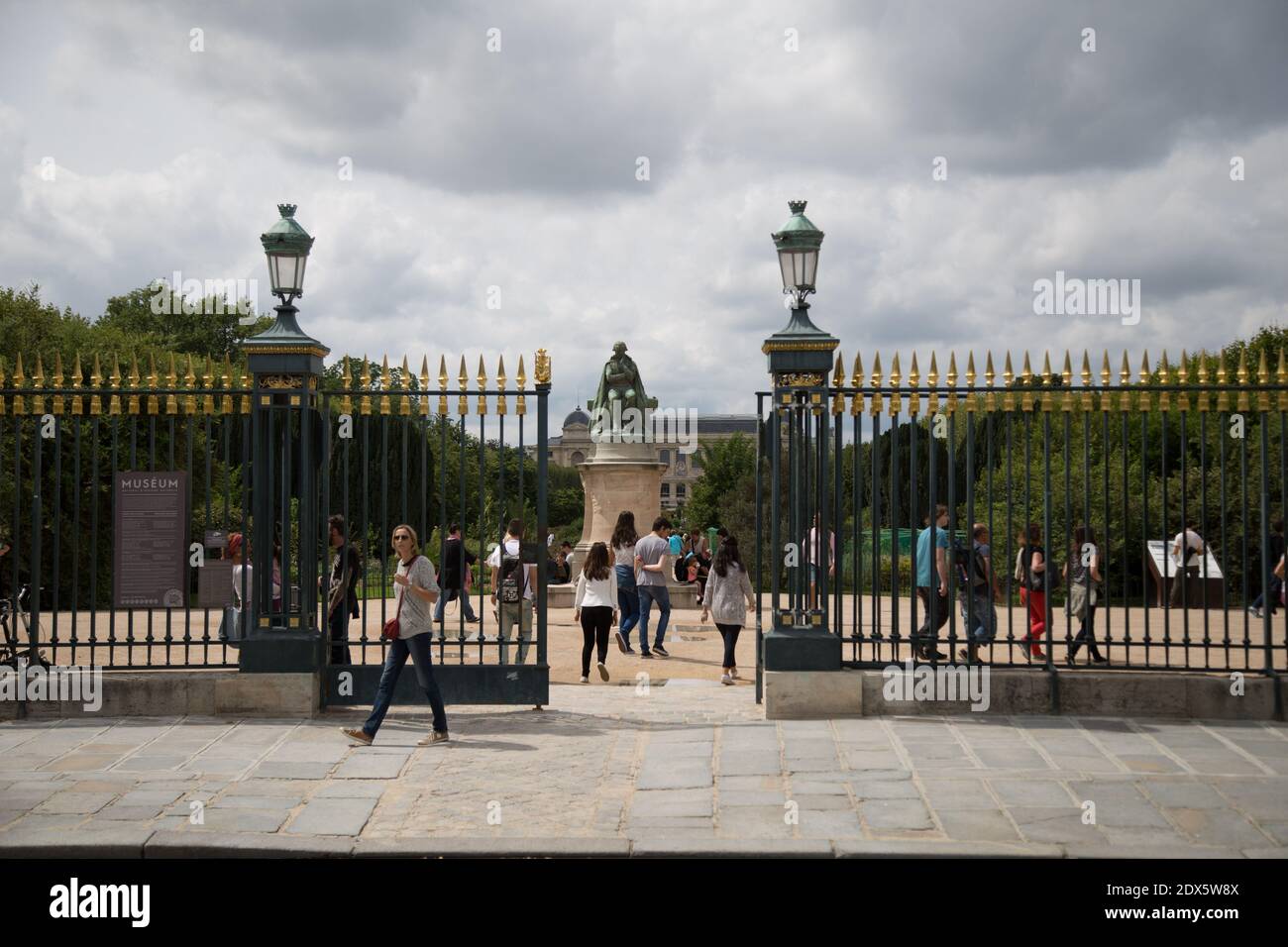 Vue sur le jardin des plantes, à Paris, France. 9 août 2014. Photo d'Edouard Grandjean/ ABACAPRESS.COM Banque D'Images