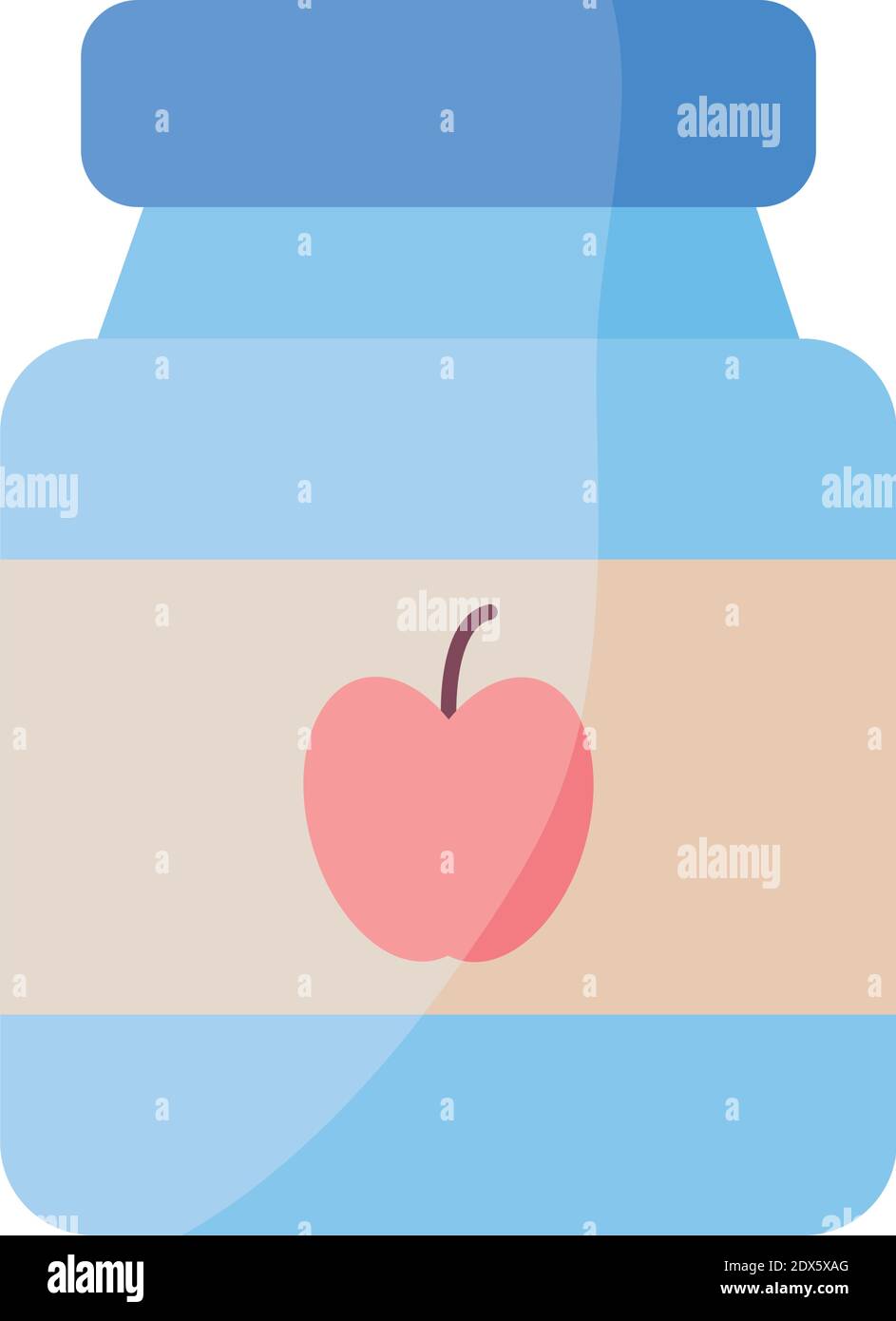 applique pour biberon style plat icon vector illustration Illustration de Vecteur