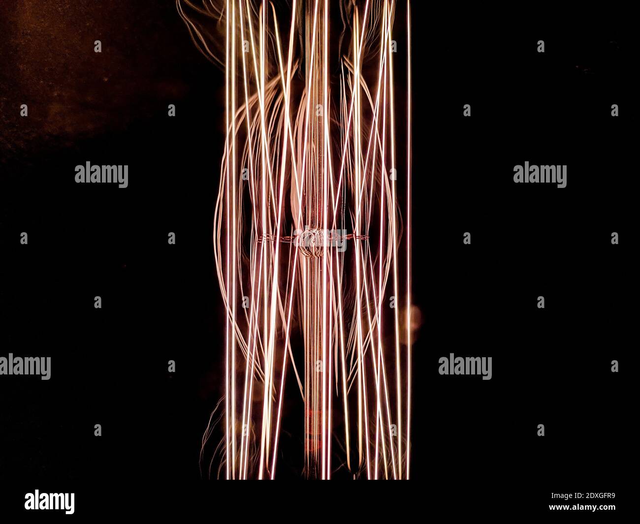 Macro-gros plan de l'ampoule à incandescence Edison d'époque Banque D'Images