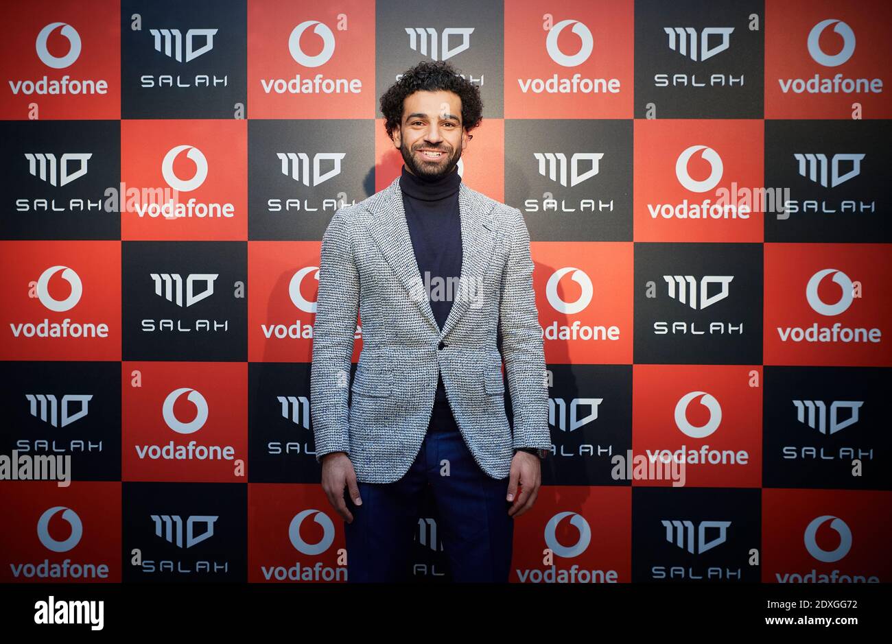 Mohamed Salah Hamed Mahrous Ghaly est un footballeur professionnel égyptien Qui joue comme avant-première pour le club de la Premier League de Liverpool Et la nation égyptienne Banque D'Images