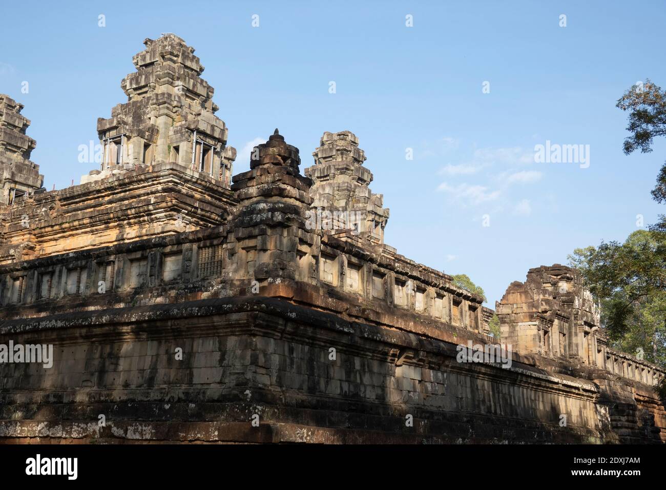 L'ancien temple d'Angkor Wat Banque D'Images