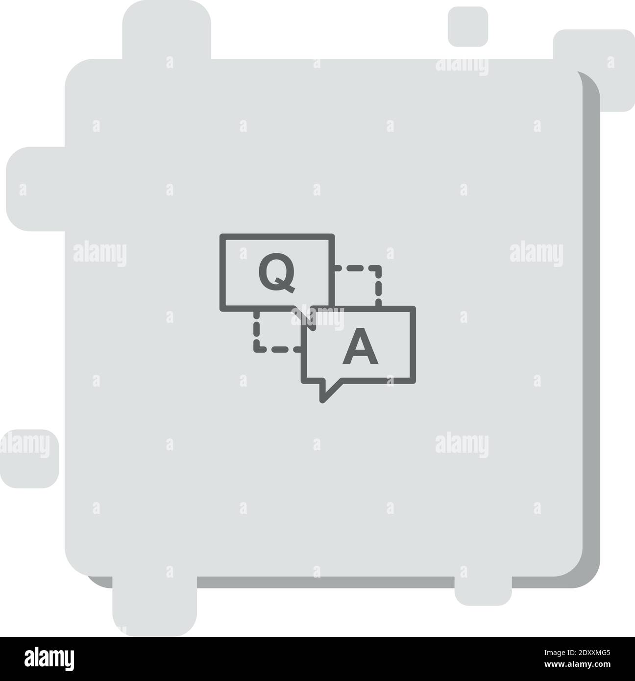 icône de vecteur de questions illustration moderne de vecteur simple Illustration de Vecteur