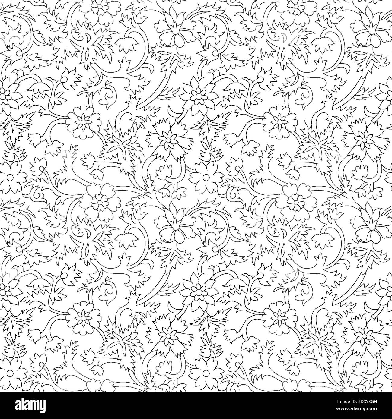 motif de luxe sans couture, motif textile, texture, point, fleur, design Banque D'Images