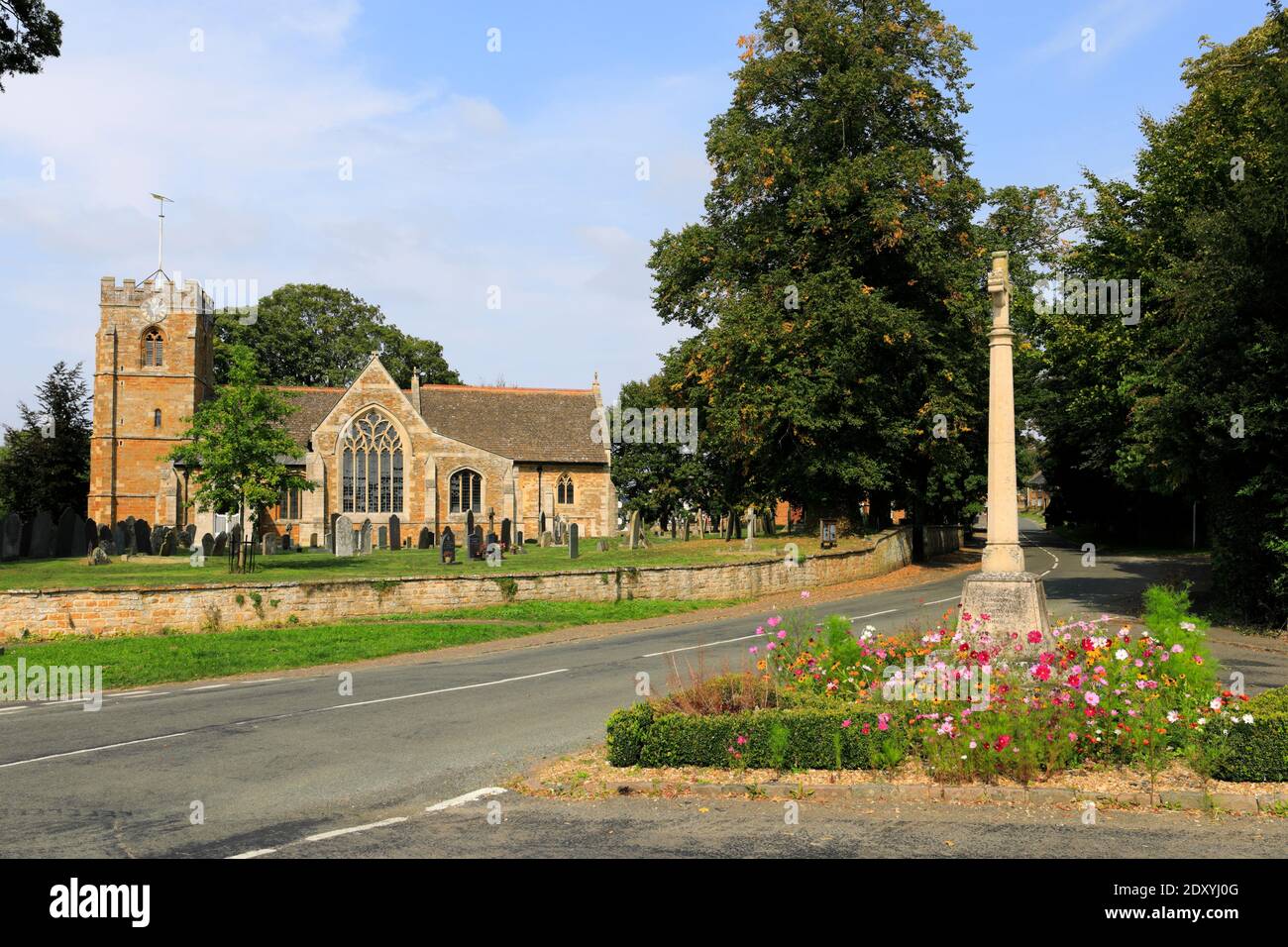 Église St Giles, village de Medbourne, comté de Leicestershire, Angleterre, Royaume-Uni Banque D'Images