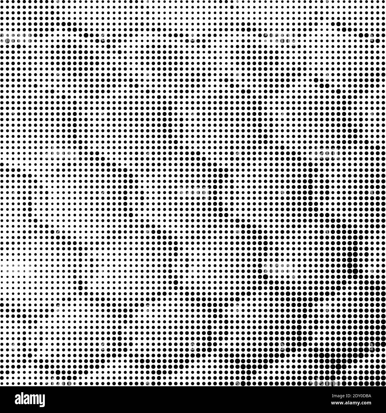 Modèle de demi-teinte. Ensemble de points. La texture en pointillés sur fond blanc. Grunge Overlay Modèle. La conception linéaire de détresse. Banque D'Images