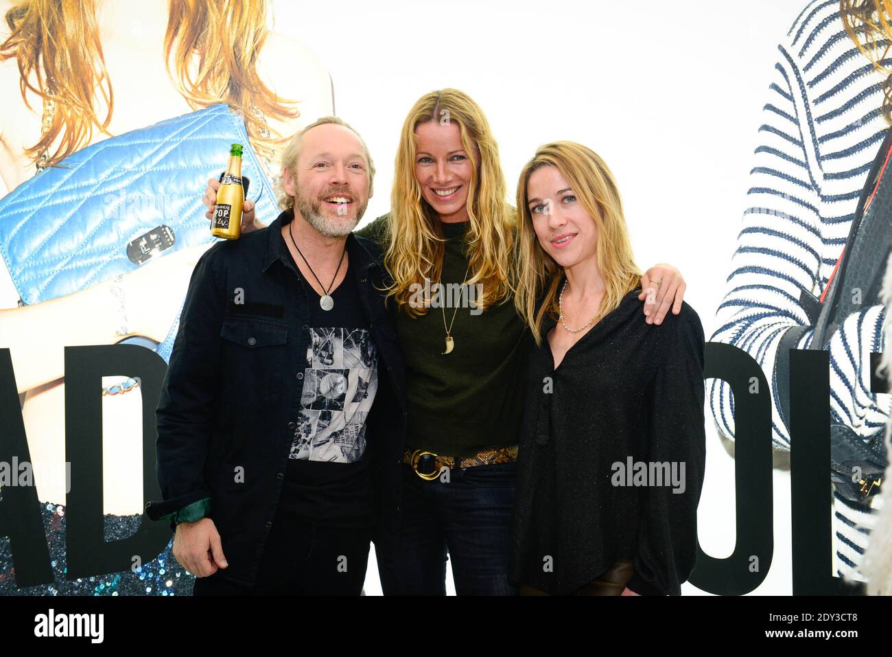 Exclusif. Carol Gerland, directrice de la communication de Zadig et Voltaire,  Eric Chedeville et Melanie du groupe Sixtine, ont ouvert la fête pour le  nouveau magasin phare de Zadig & Voltaire à