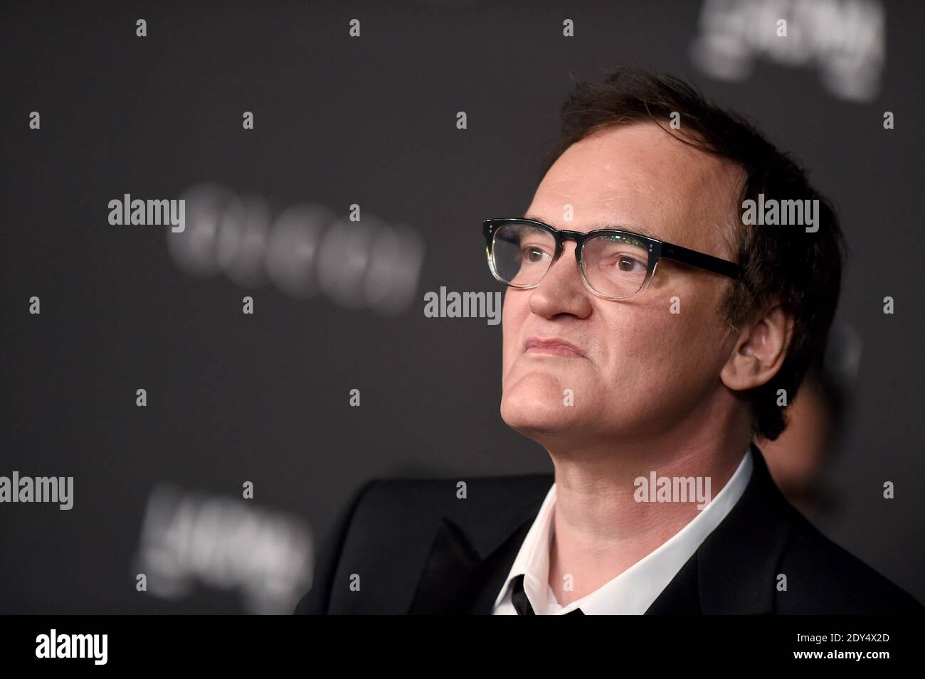 Quentin Tarantino assiste au gala art + film 2014 de LACMA en l'honneur de Barbara Kruger et Quentin Tarantino présenté par Gucci au LACMA à Los Angeles, CA, Etats-Unis, le 1er novembre 2014. Photo de Lionel Hahn/ABACAPRESS.COM Banque D'Images