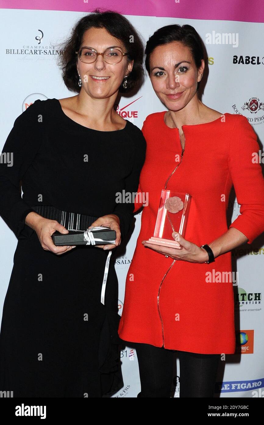 Nathalie Balla lauréate du prix de la femme d'influence Economie espoir et  Catherine Barba, lauréate du prix de la femme d'influence Economie, au Prix  de la femme d'influence 2014 à l'Hôtel du