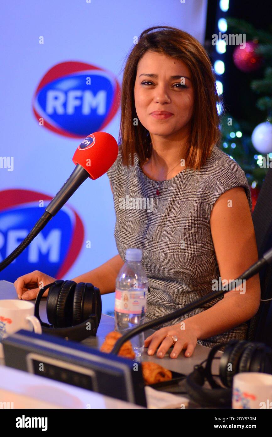 Sonia Lacen assistant à l'émission de radio « le meilleur des commentaires  RFM » à Paris, France, le 19 décembre 2014. Photo Nicolas  Briquet/ABACAPRESS.COM Photo Stock - Alamy